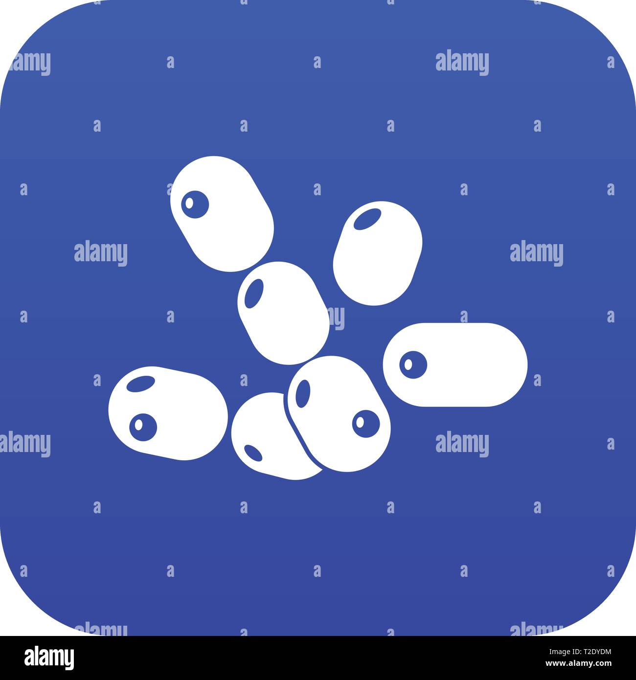 Coccus bacilli icon blue vector Stock Vector Image & Art - Alamy