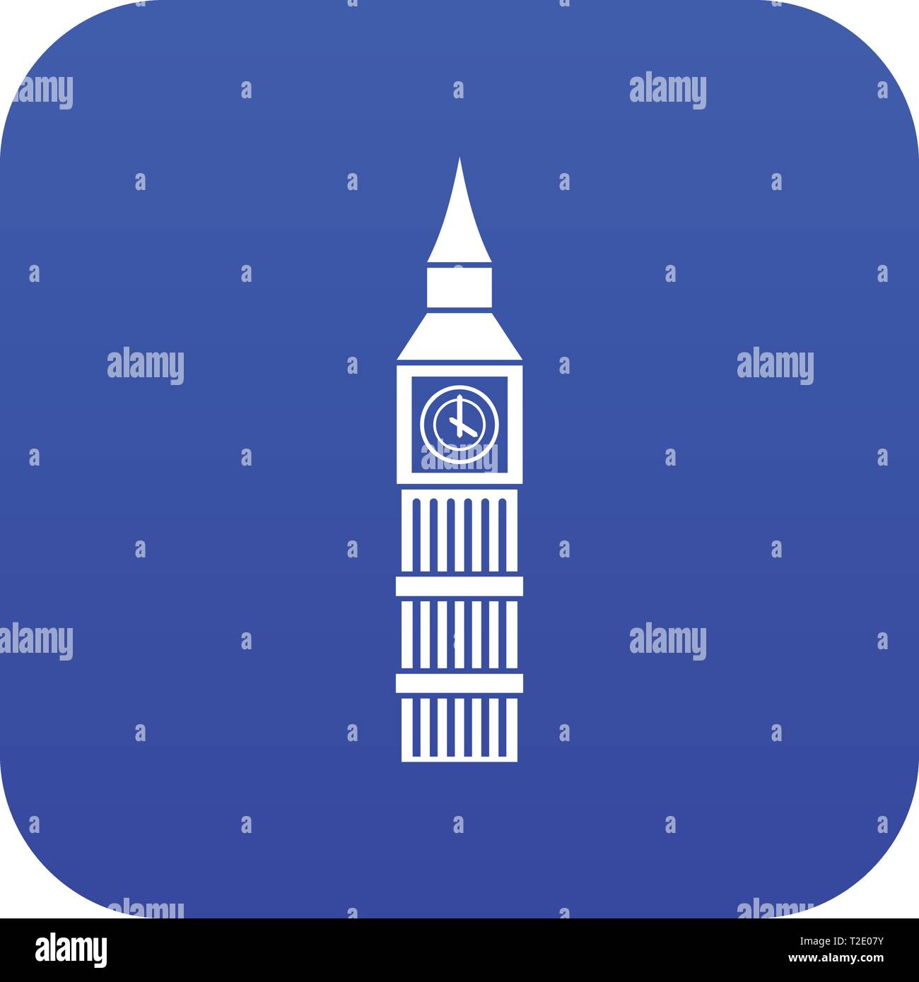 Big Ben clock icon digital blue Stock Vector Image & Art Alamy