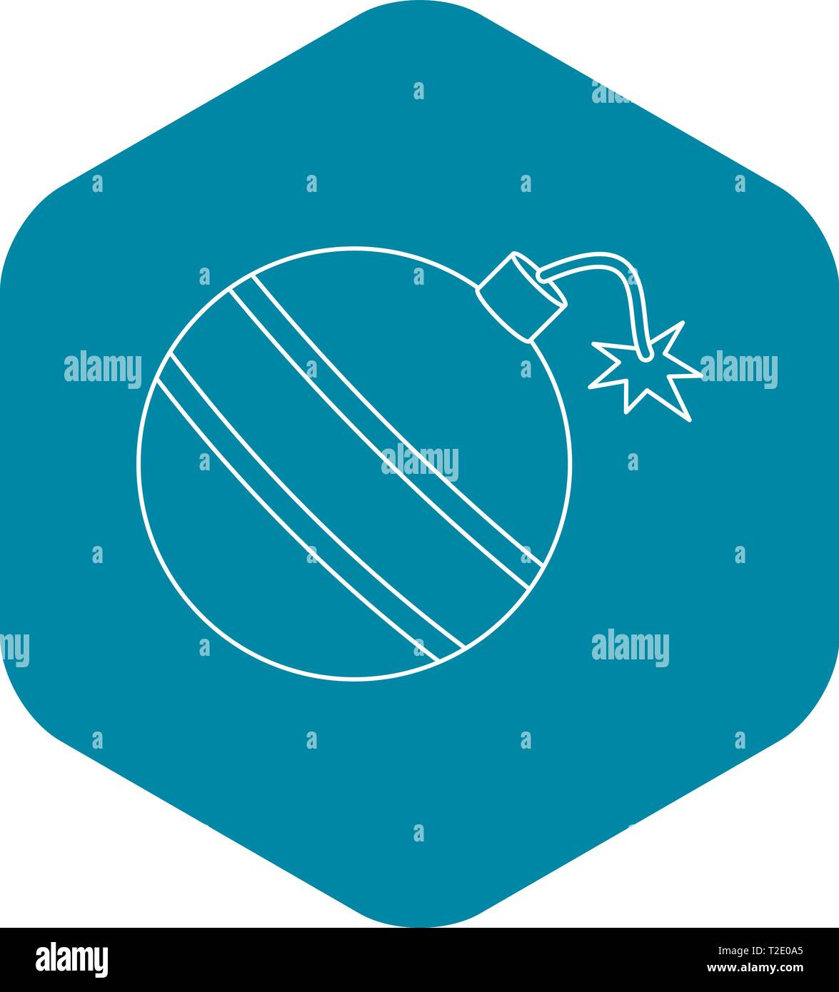 Retro bomb icon, outline style Stock Vector Image & Art - Alamy
