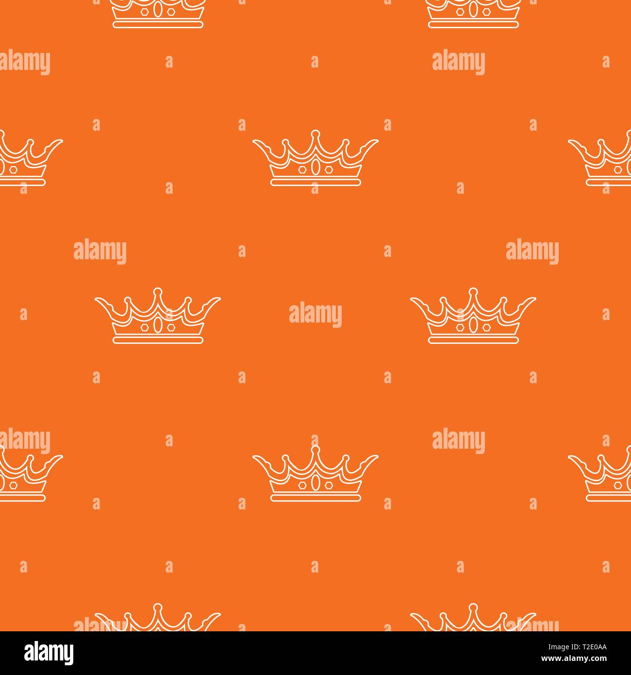 Princess crown pattern vector orange Stock Vector Image & Art - Alamy