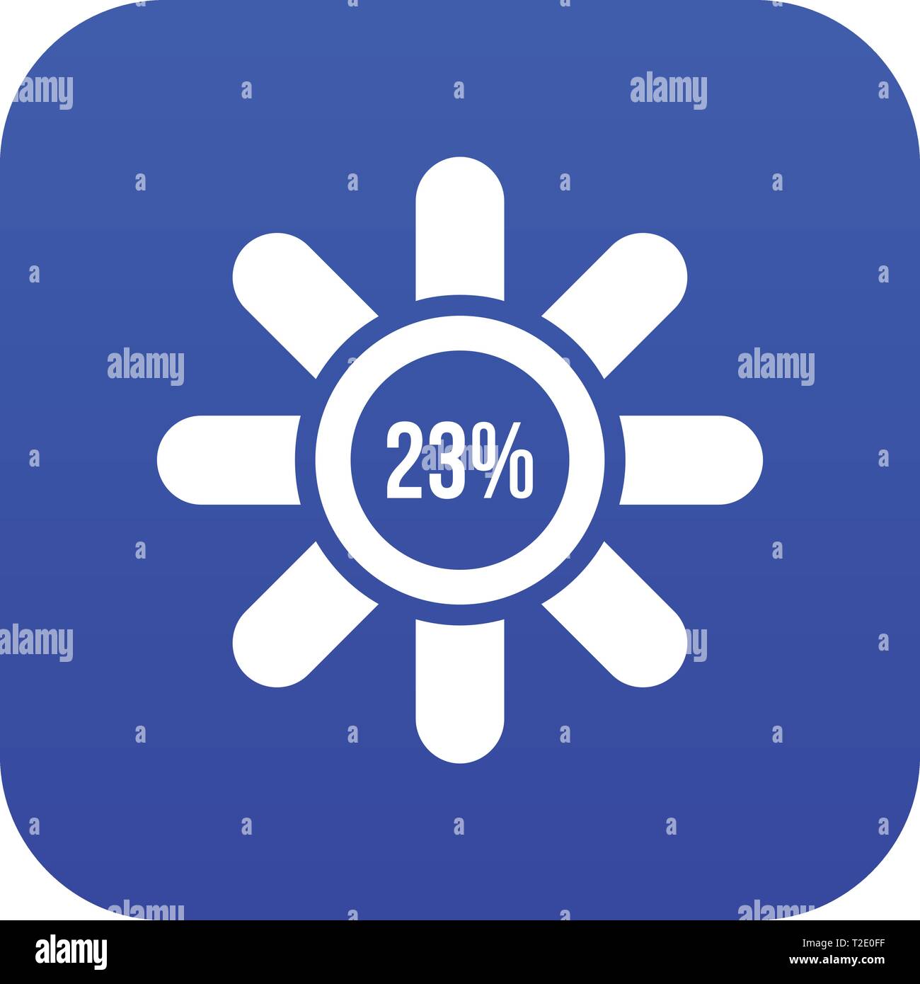 Sign 23 load icon digital blue Stock Vector Image & Art - Alamy