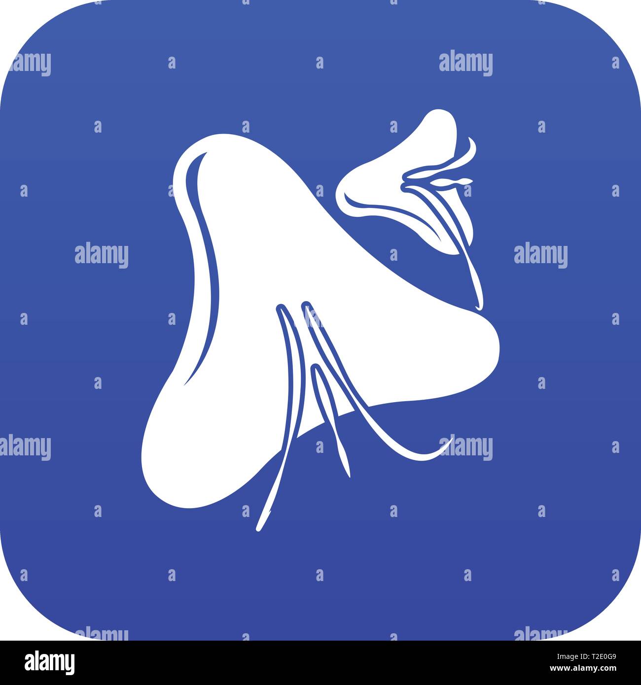 Smallpox virus icon blue vector Stock Vector