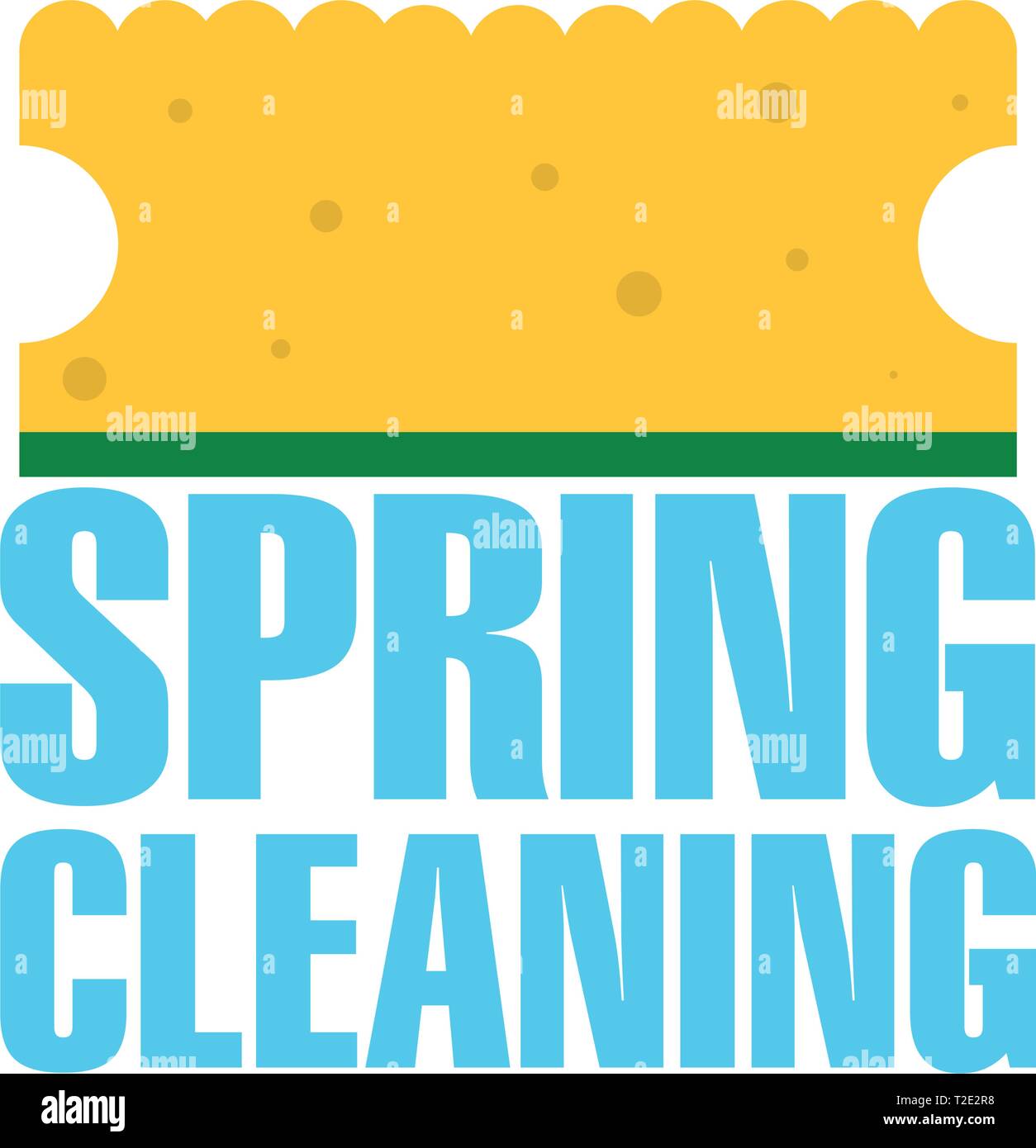 spring cleaning background Stock Vector