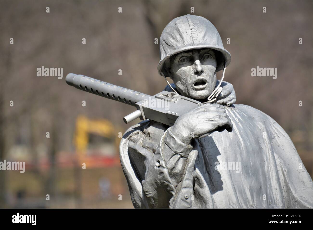 Statues at the Korean War Memorial in Washington DC Stock Photo Alamy