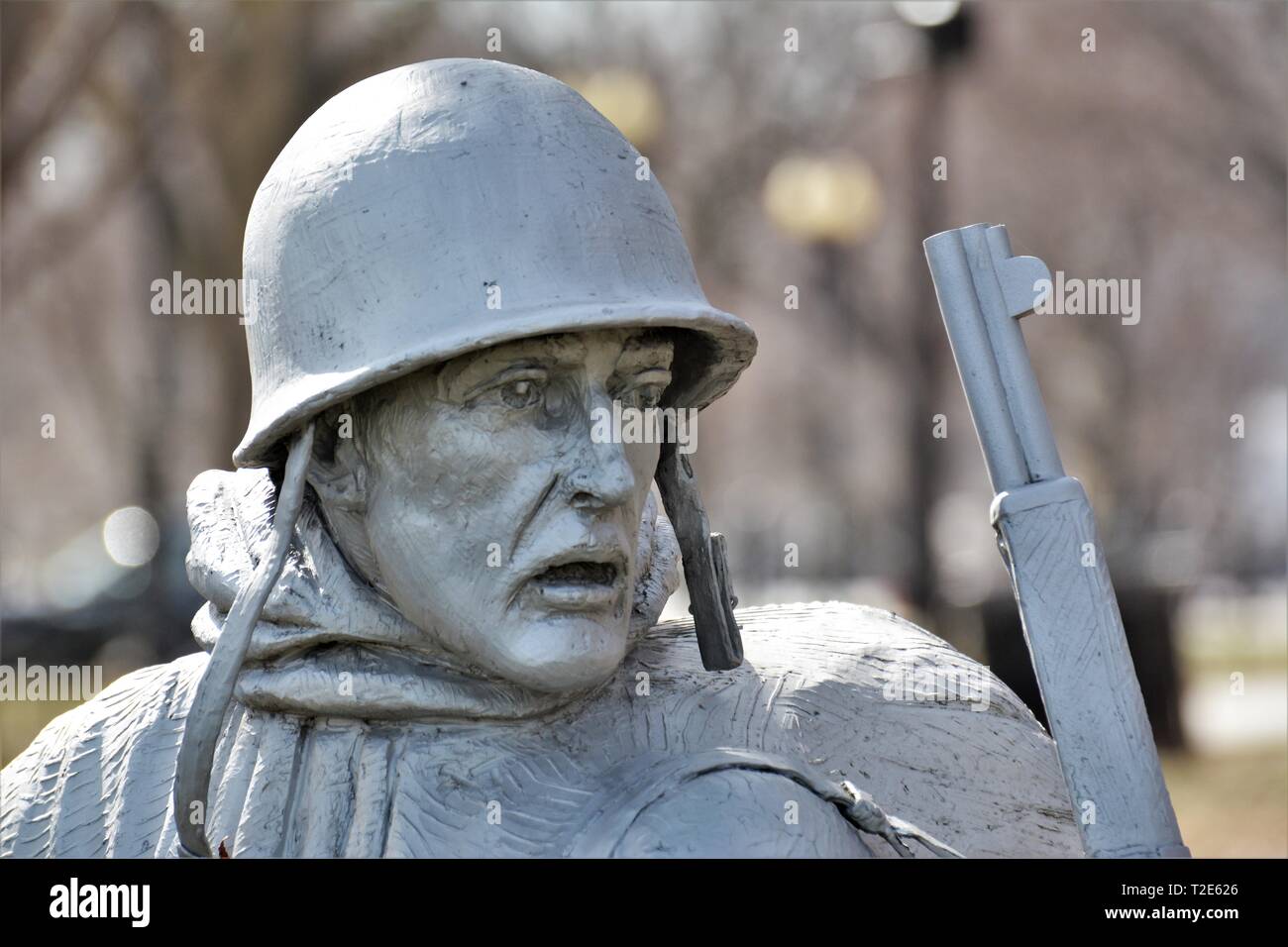 Statues at the Korean War Memorial in Washington DC Stock Photo Alamy