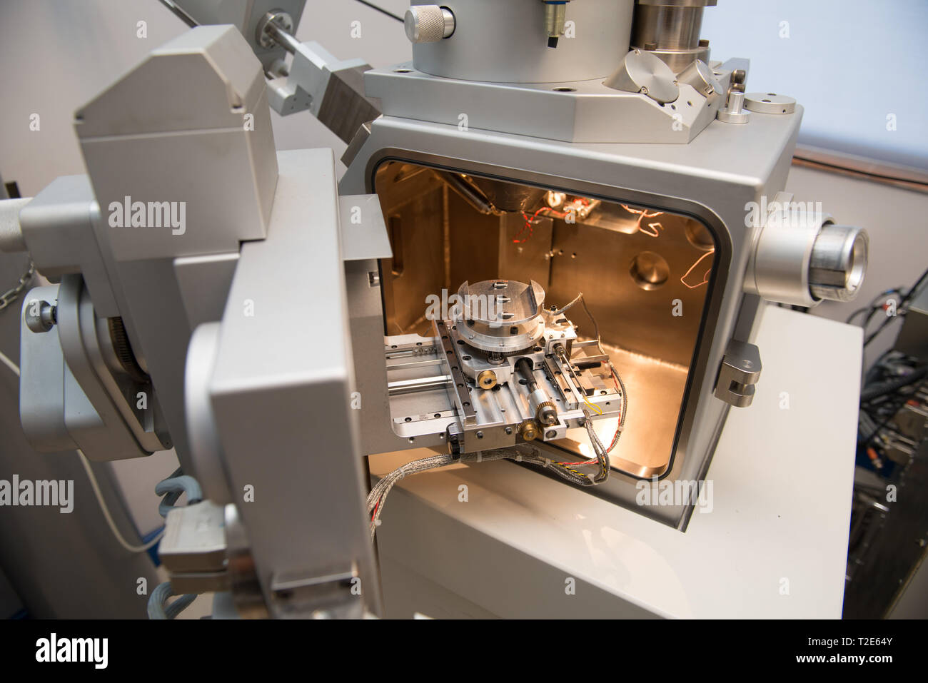 Electron microscope Stock Photo