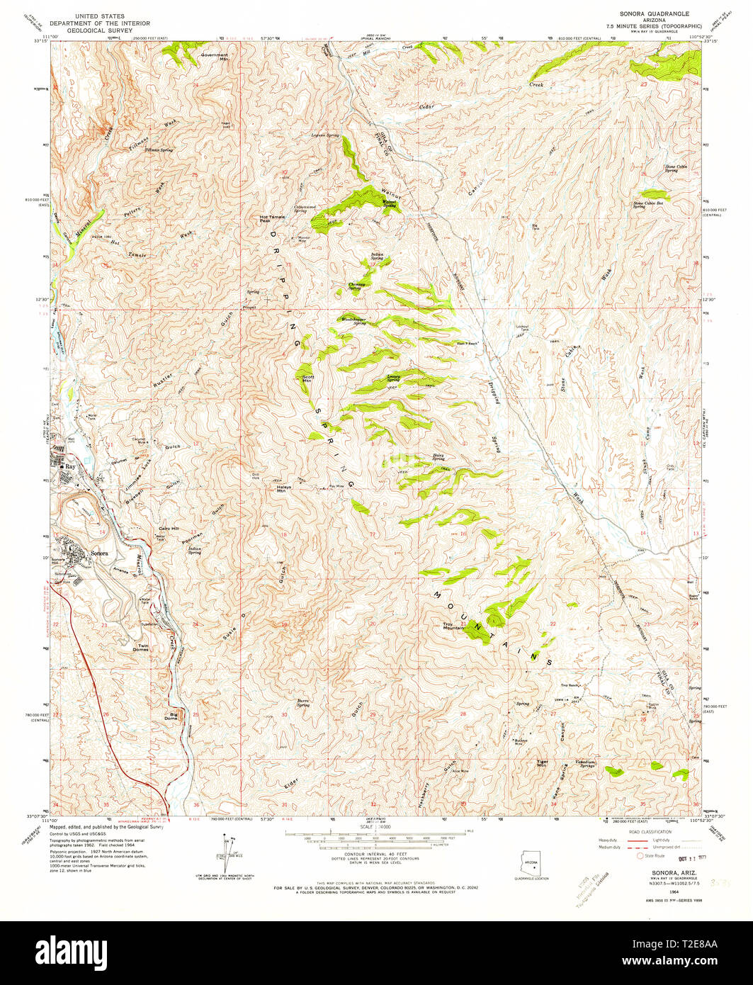 Sonora map Cut Out Stock Images & Pictures Alamy