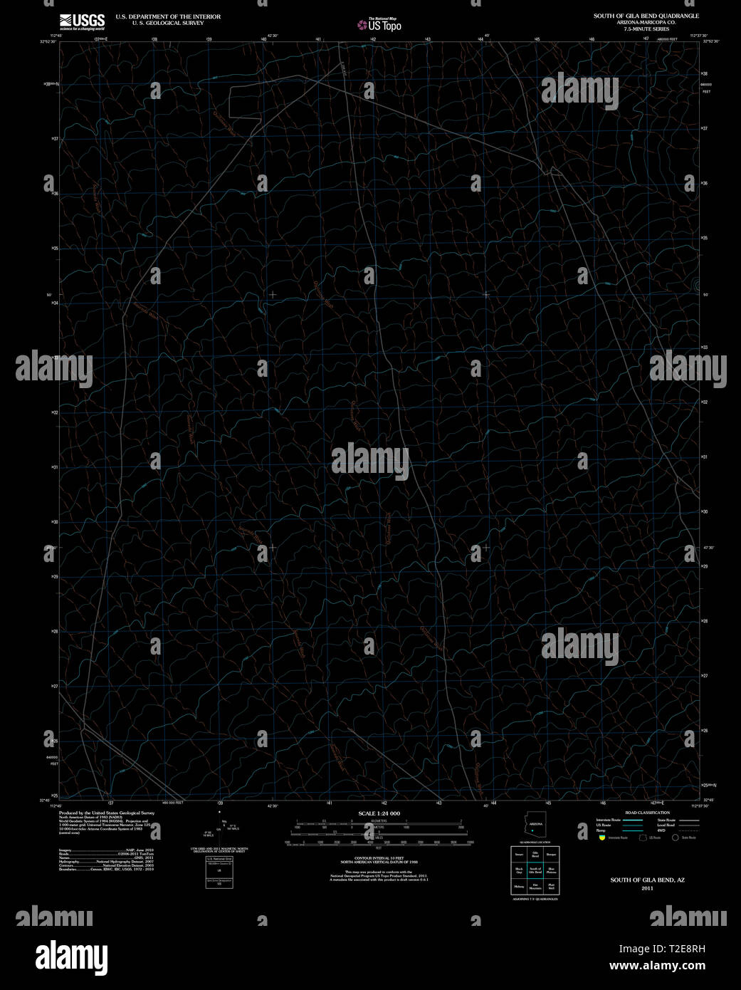 Map of gila bend hires stock photography and images Alamy