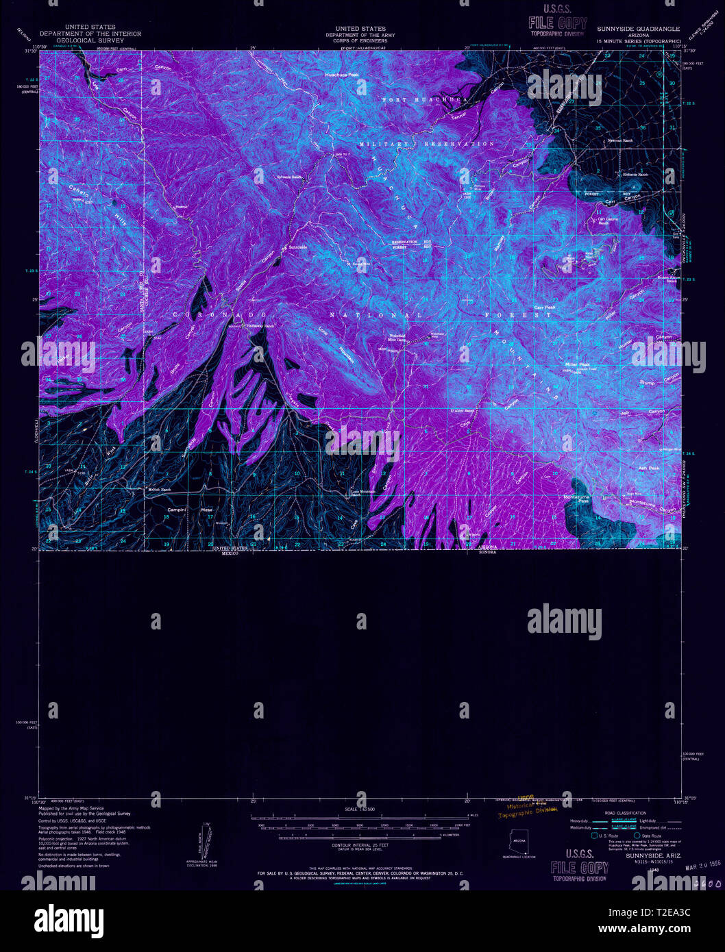 Map of sunnyside hi-res stock photography and images - Alamy