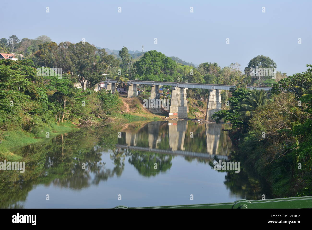 Punalur, Kerala, India - March 1, 2019: Punalur kallada river Stock Photo