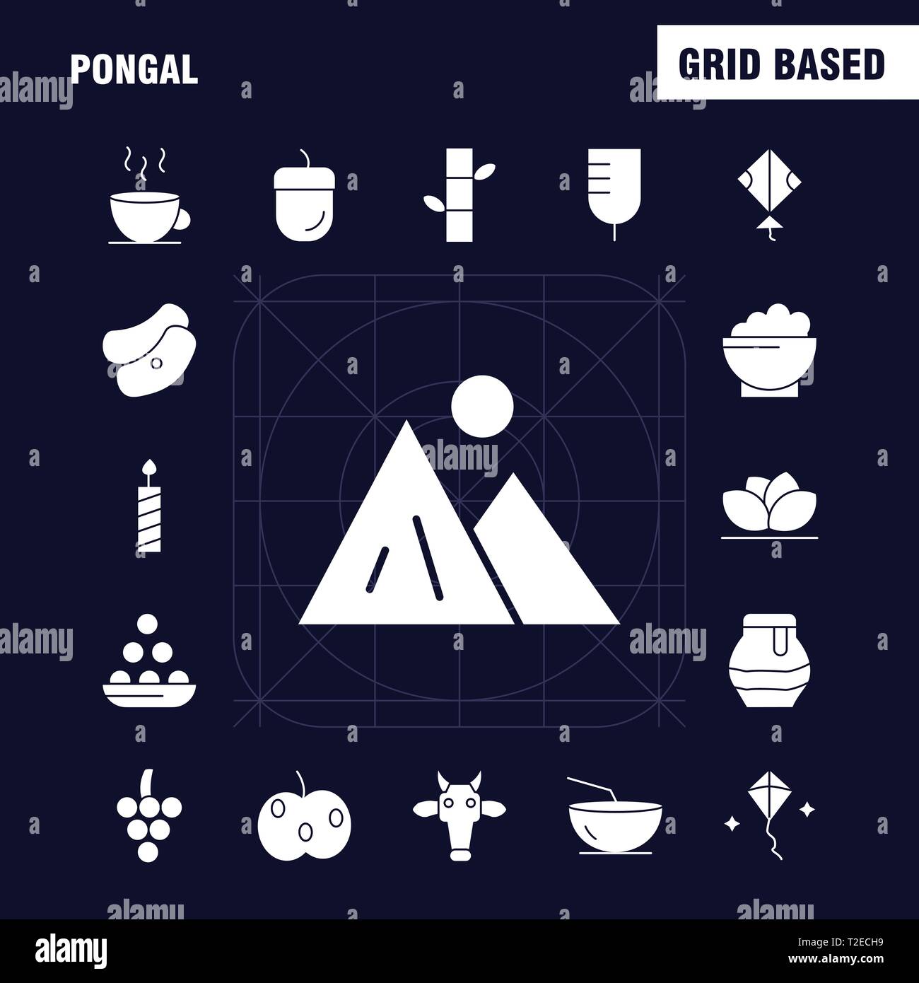 Pongal Solid Glyph Icon Pack For Designers And Developers. Icons Of ...