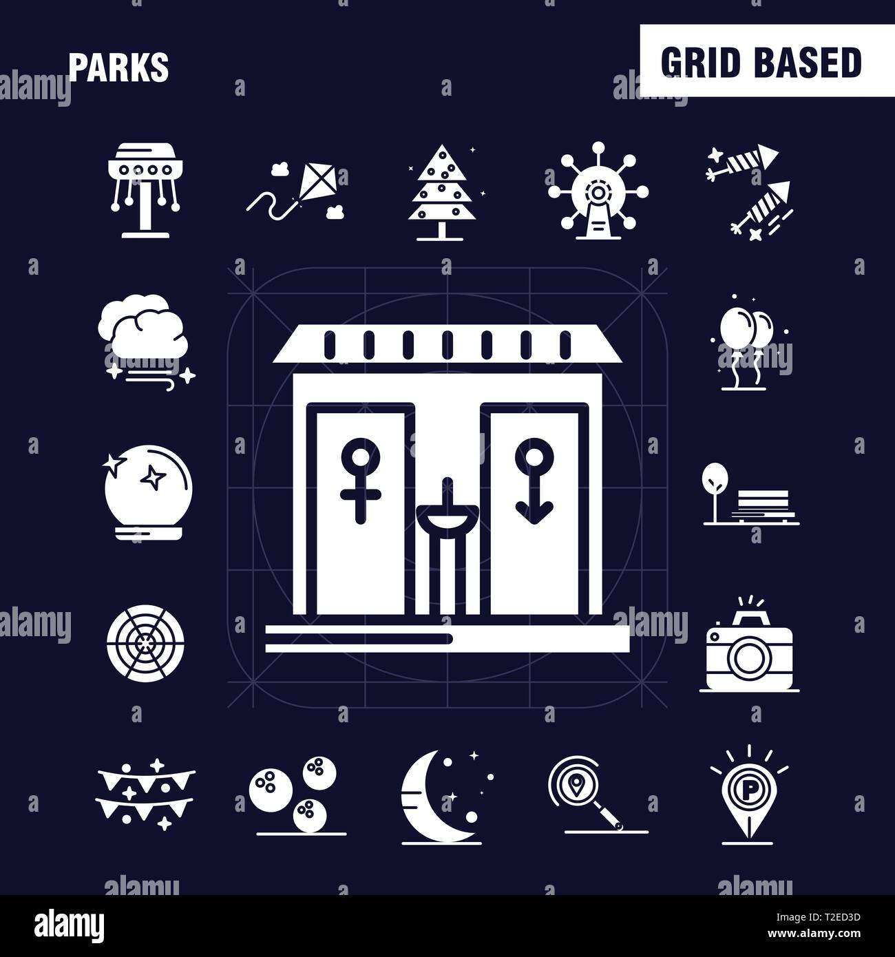 Parks Solid Glyph Icons Set For - Parks Solid Glyph Icons Set For Infographics Mobile Uxui Kit And Print Design Include Drums Instrument Music Map Location Park Parking Worl T2ED3D 