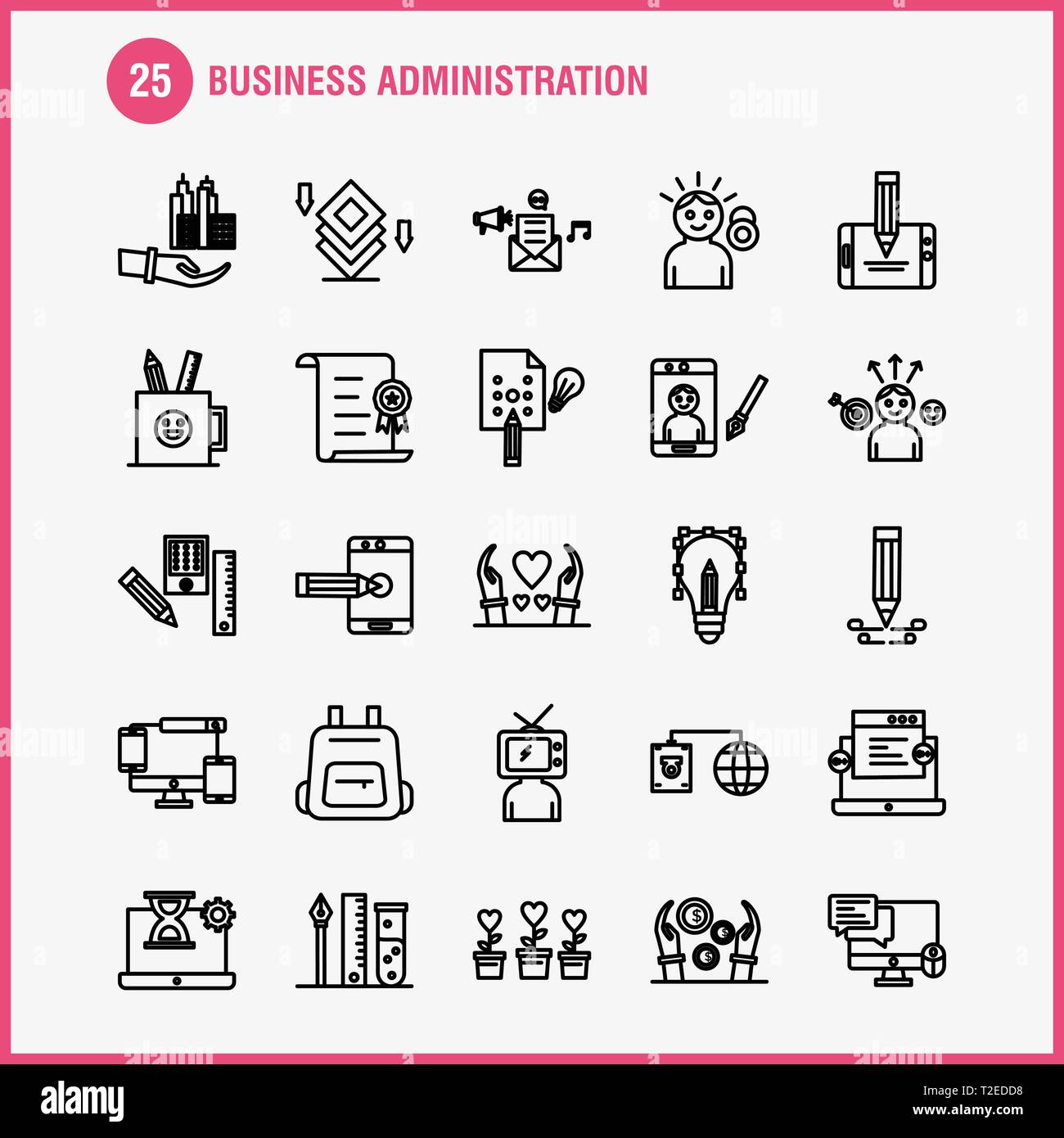 Business Administration Degree >> Business Administration Line Icons Set For Infographics Business Administration Degree >> Business Administration Line Icons Set For Infographics