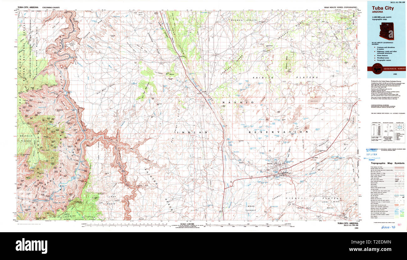 Tuba city arizona map hires stock photography and images Alamy