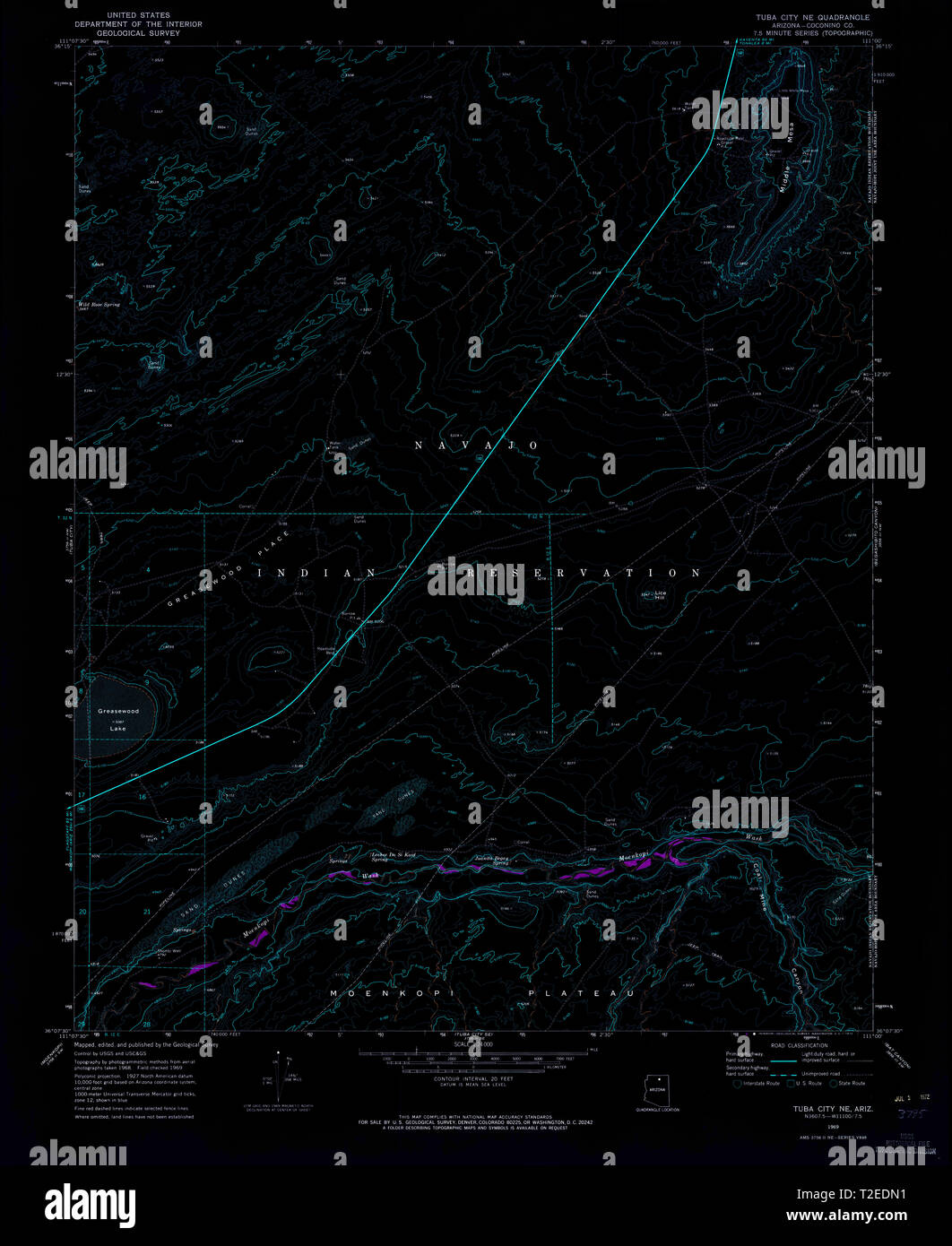 Tuba city arizona map hires stock photography and images Alamy