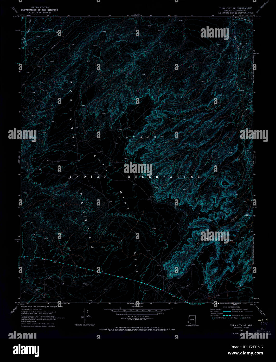 Tuba city arizona map hires stock photography and images Alamy