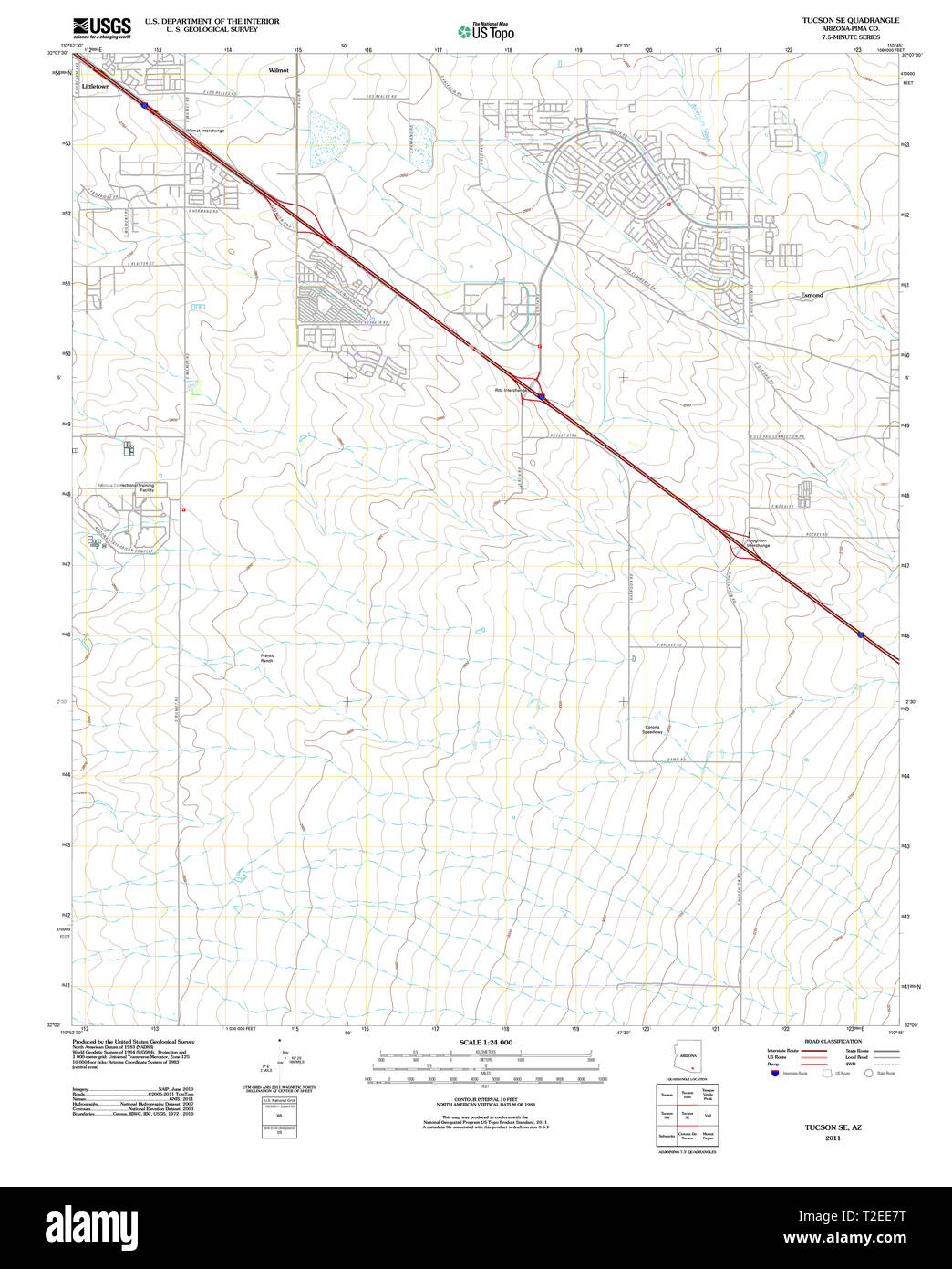 Tucson maps hires stock photography and images Alamy