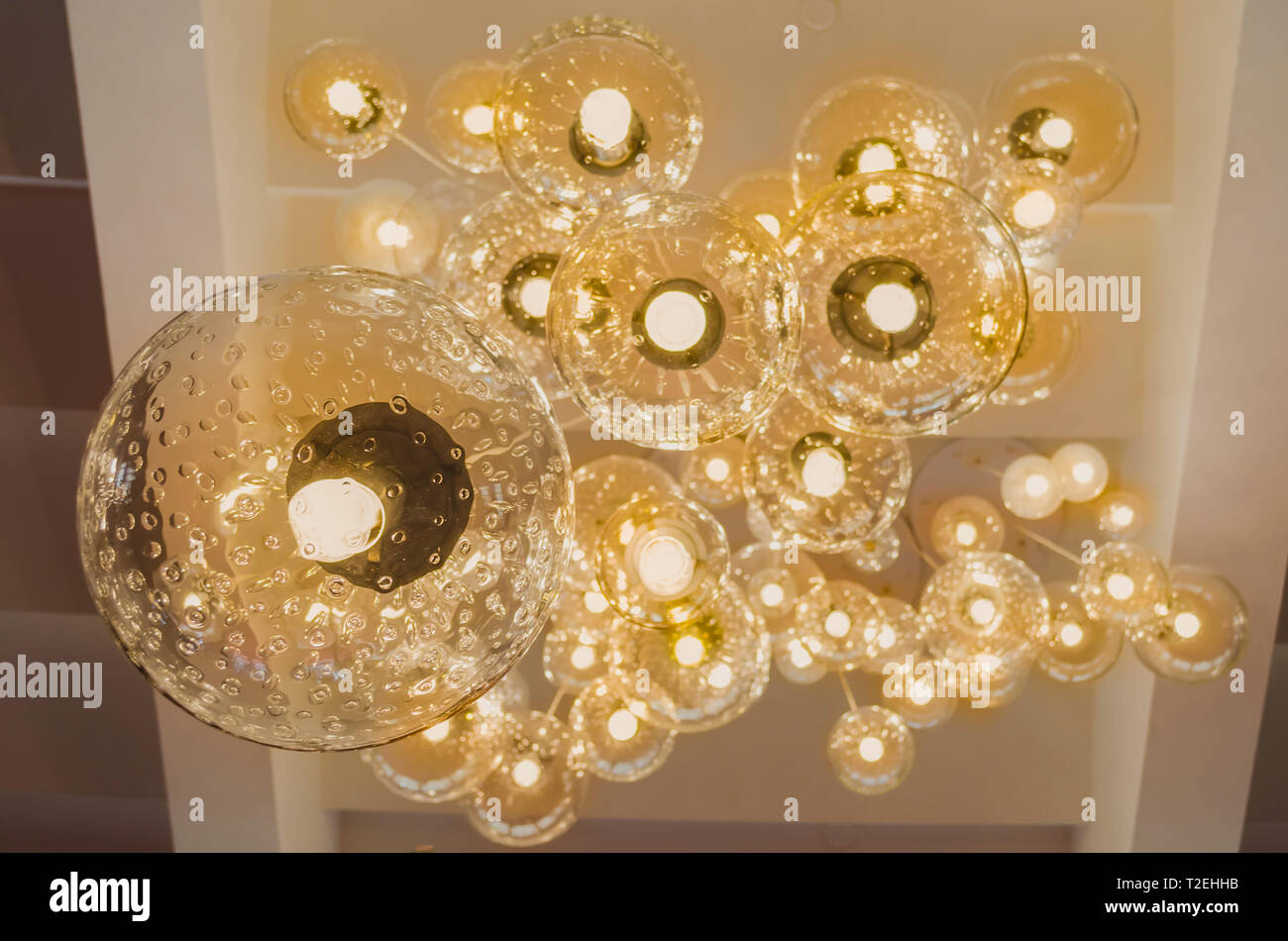 Ceiling Pendant Lamp With Beautiful Warm Lights Decorating Theater