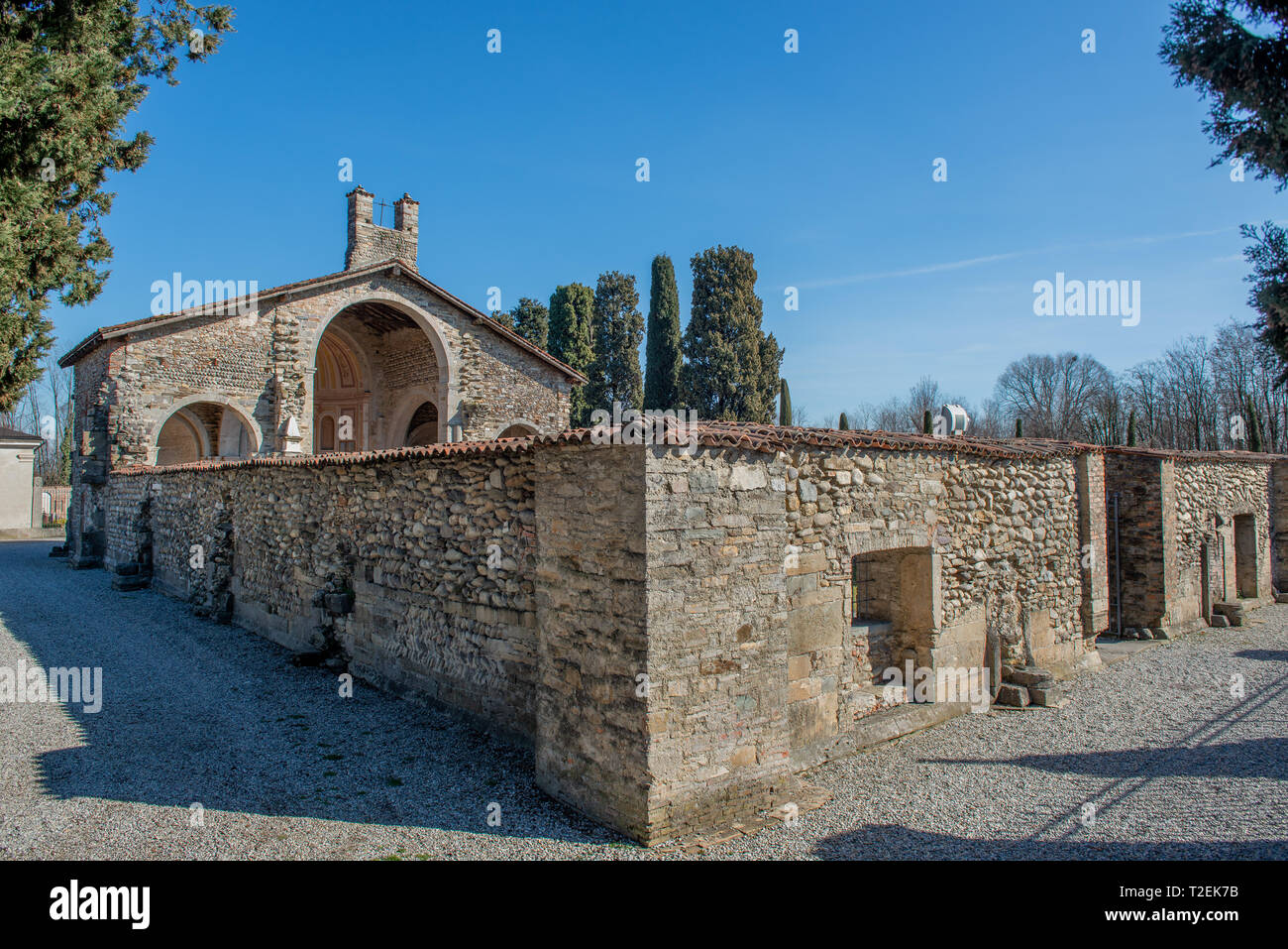 basilica of Santa Giulia of Bonate Sotto Bergamo Stock Photo