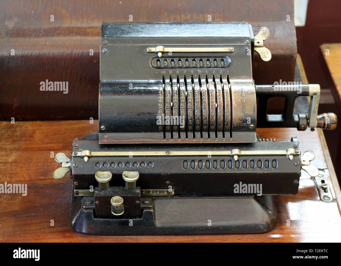 Old, Antique Calculator Stock Photo Alamy