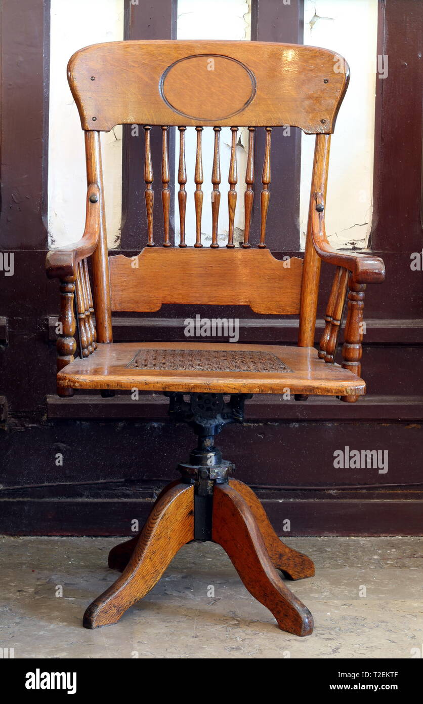 Antique Wooden Chair Stock Photo