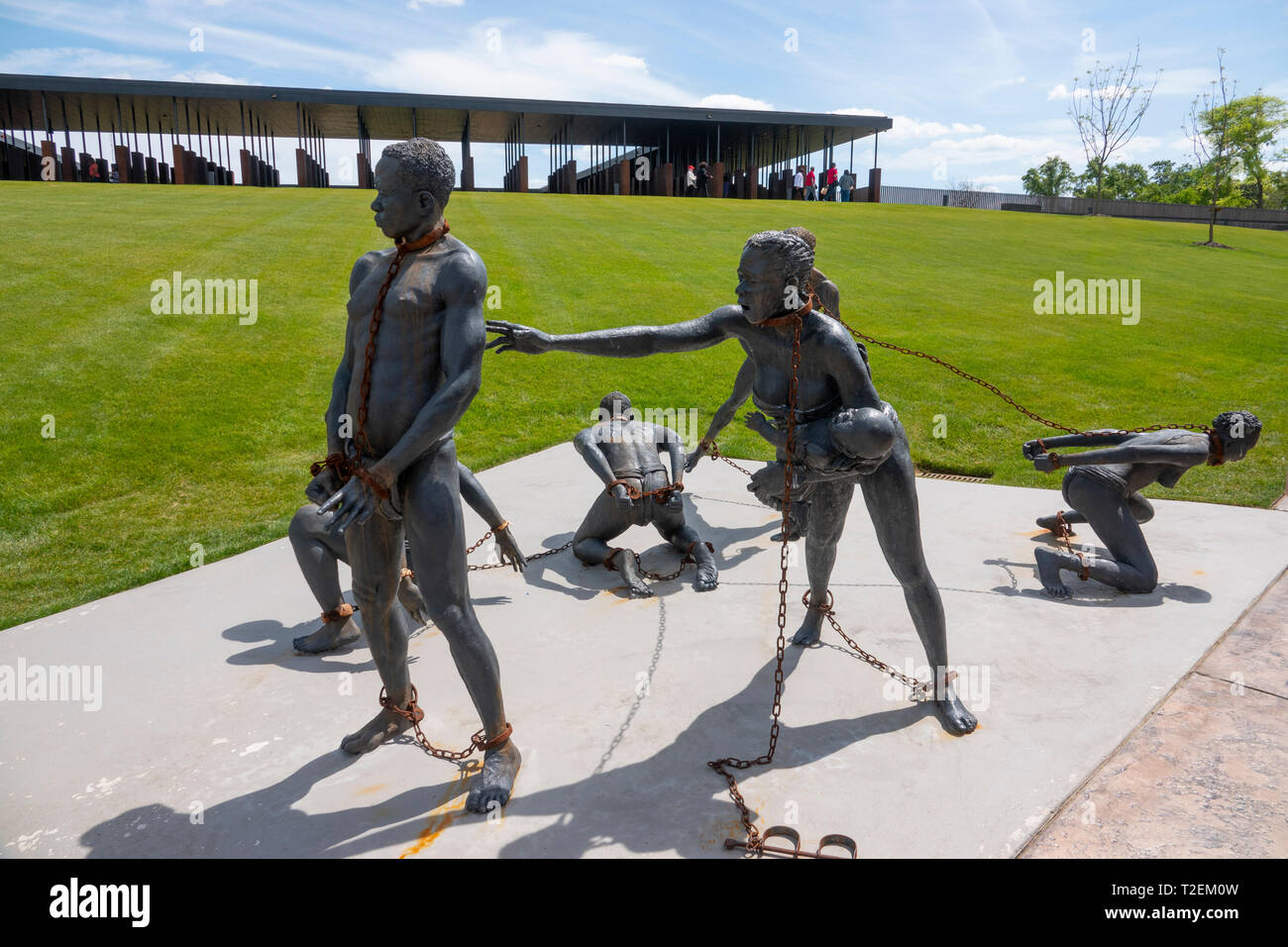 USA Alabama Montgomery National Memorial for Justice and Peace a museum for racial injustice and lynchings in America Stock Photo