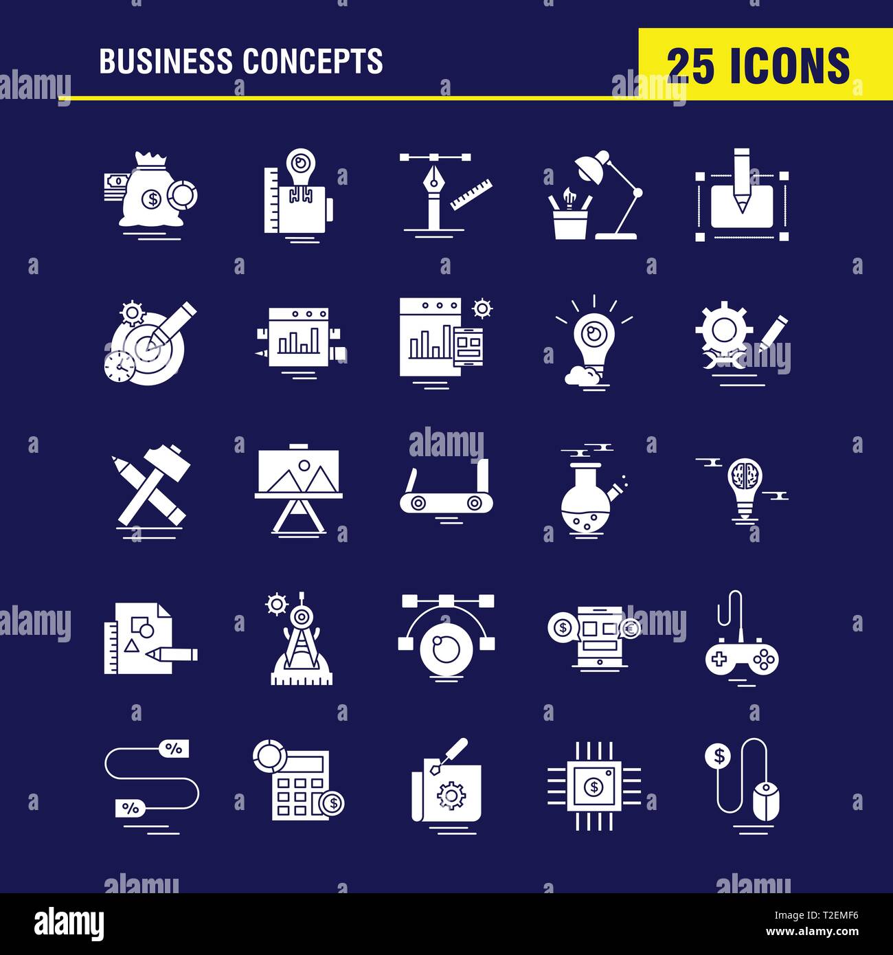 Business Concepts Solid Glyph Icons - Business Concepts Solid Glyph Icons Set For Infographics Mobile Uxui Kit And Print Design Include Map Pointer Globe World Internet Book Apple T2EMF6 