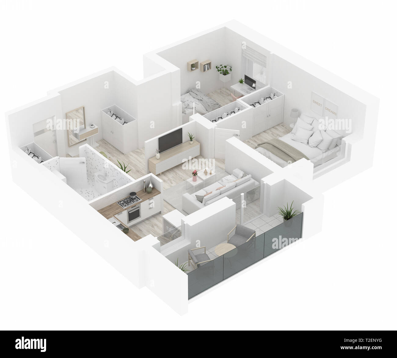 Home floor plan top view. Apartment interior isolated on white ...
