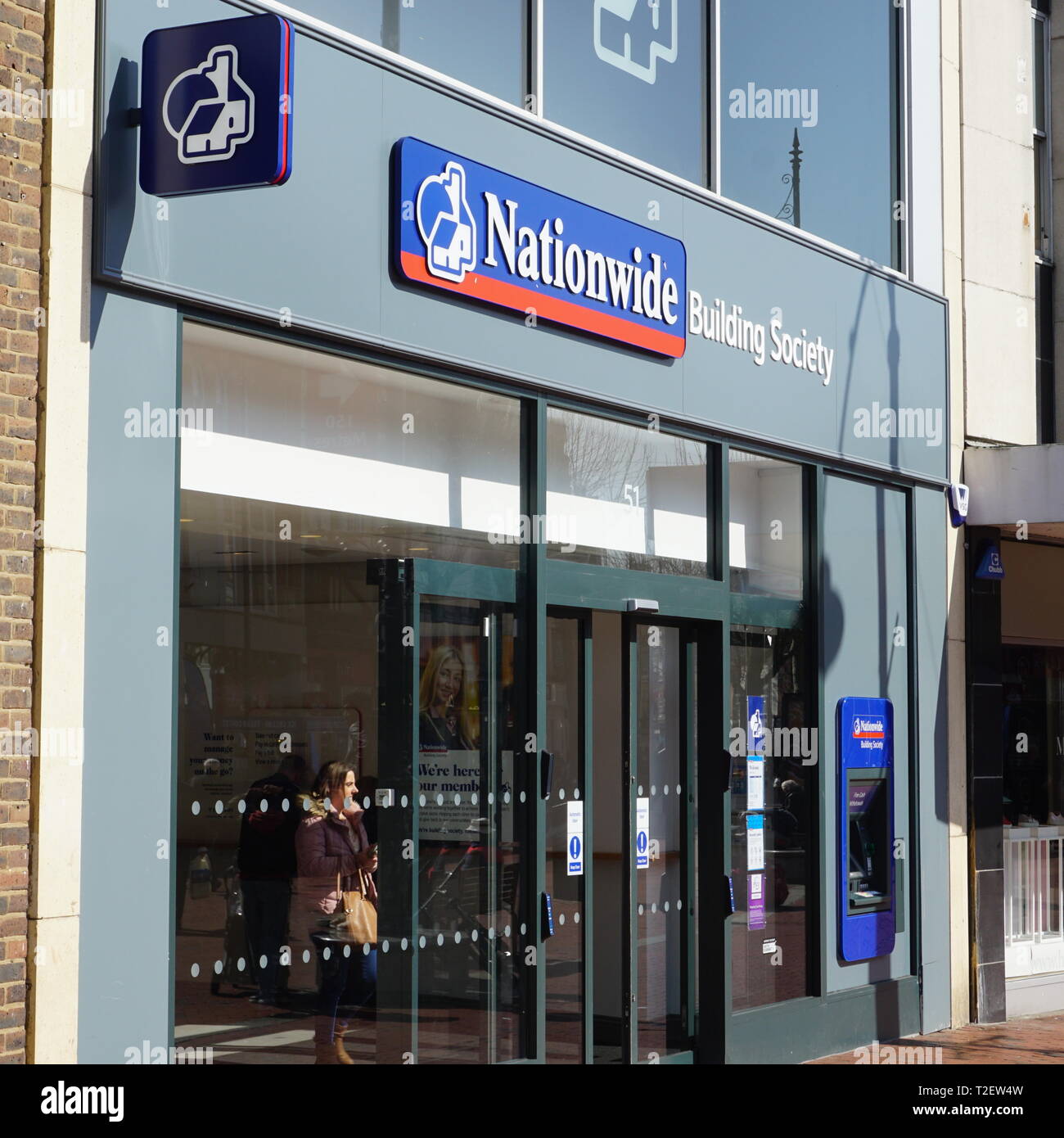 Nationwide Building Society Branch In Broad Street Reading UK Stock 