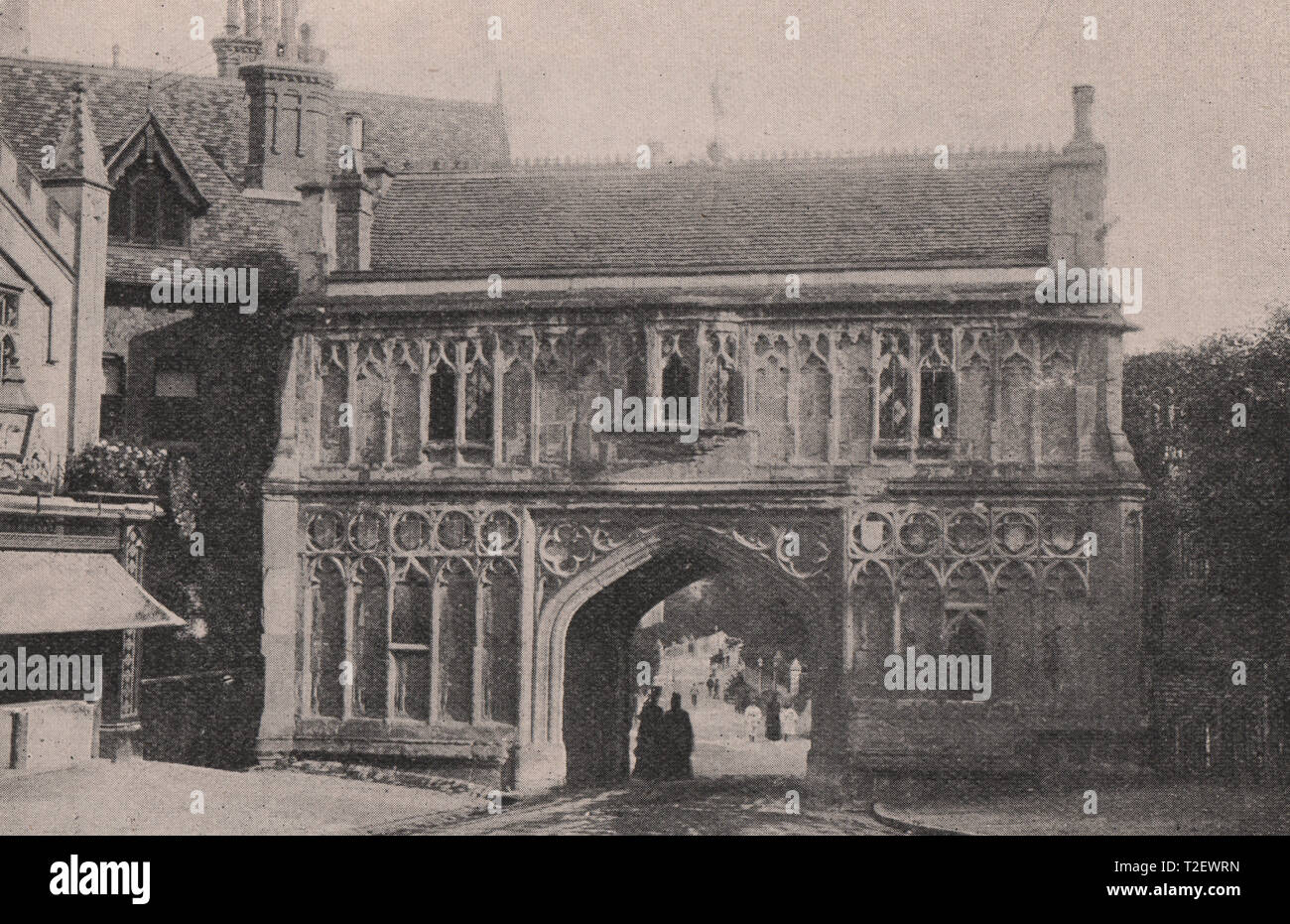 The Abbey Gateway - Malvern Stock Photo
