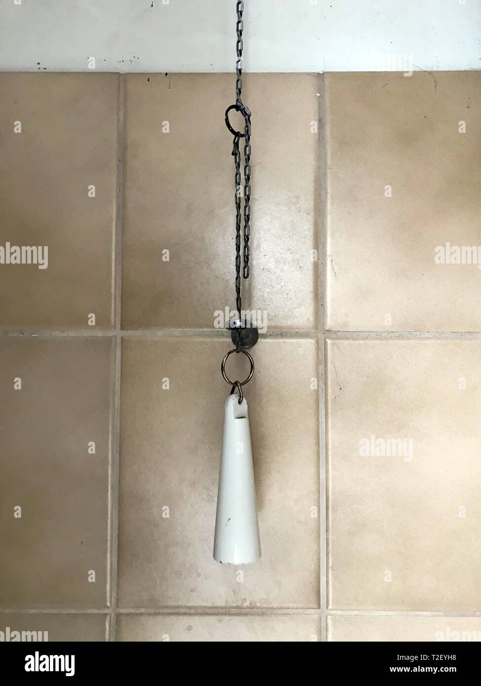 Old toilet handle, Germany Stock Photo Alamy