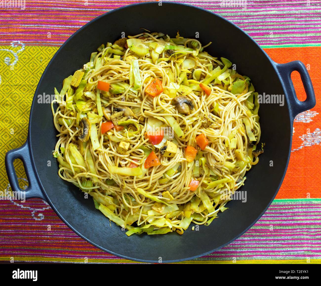 Indonesian noodle pan, Asian cuisine, Indonesia Stock Photo