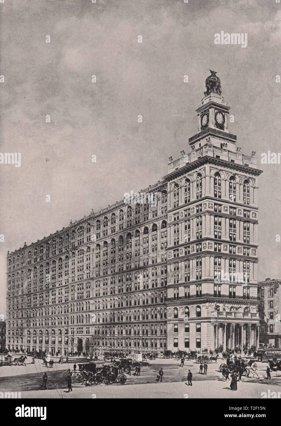 New York Life BuildingBroadway, Leonard and Elm Streets Stock Photo