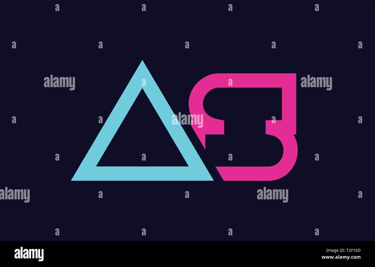 blue pink colorful alphabet letter logo combination as a s design ...