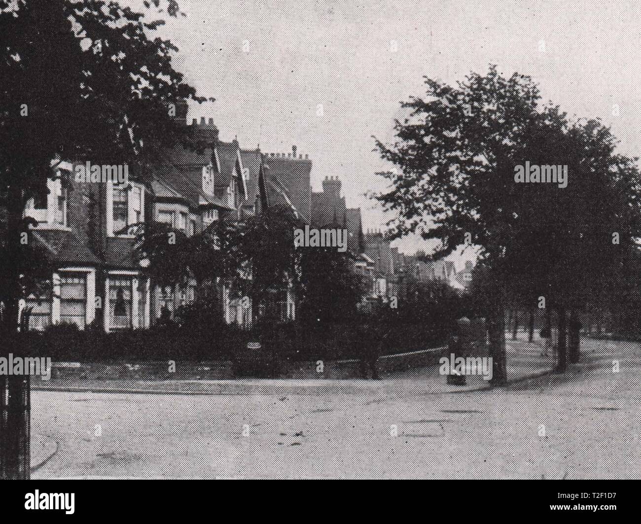 Clifton Road, Looking East, Rugby Stock Photo Alamy