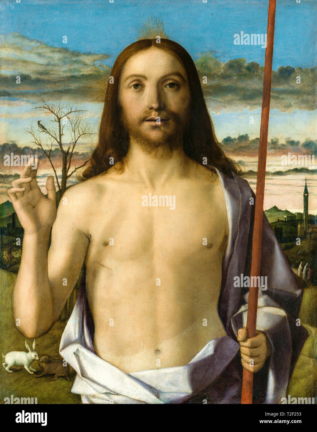 Giovanni Bellini Christ Blessing Painting Circa 1500 Stock Photo Alamy