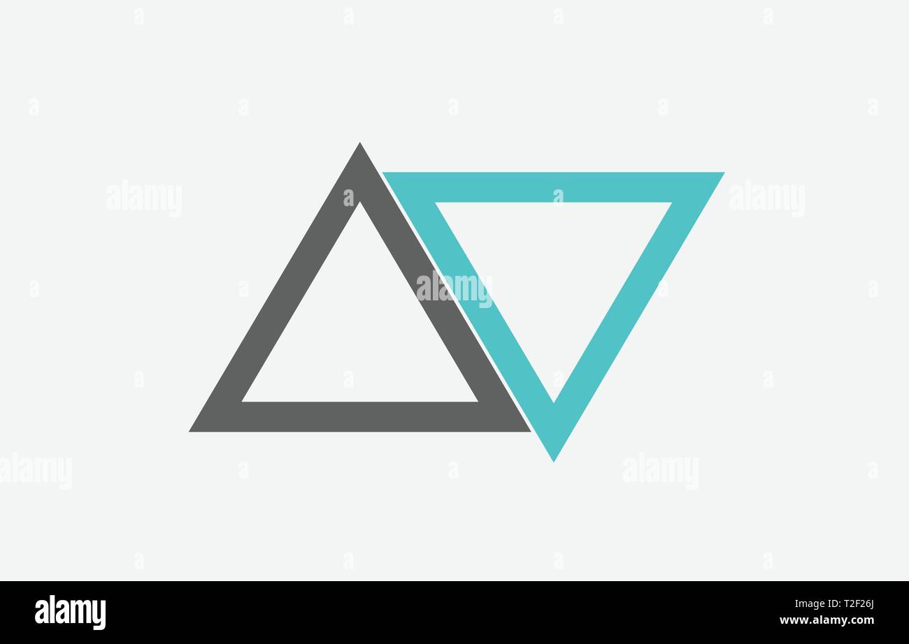 blue grey alphabet letter logo combination av a v design suitable for a ...