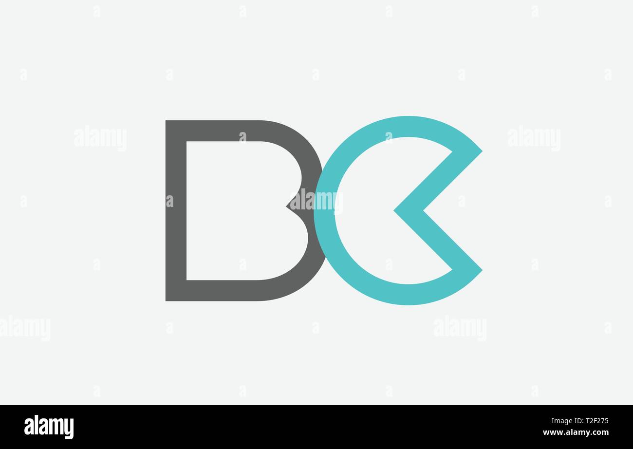 blue grey alphabet letter logo combination bc b c design suitable for a ...