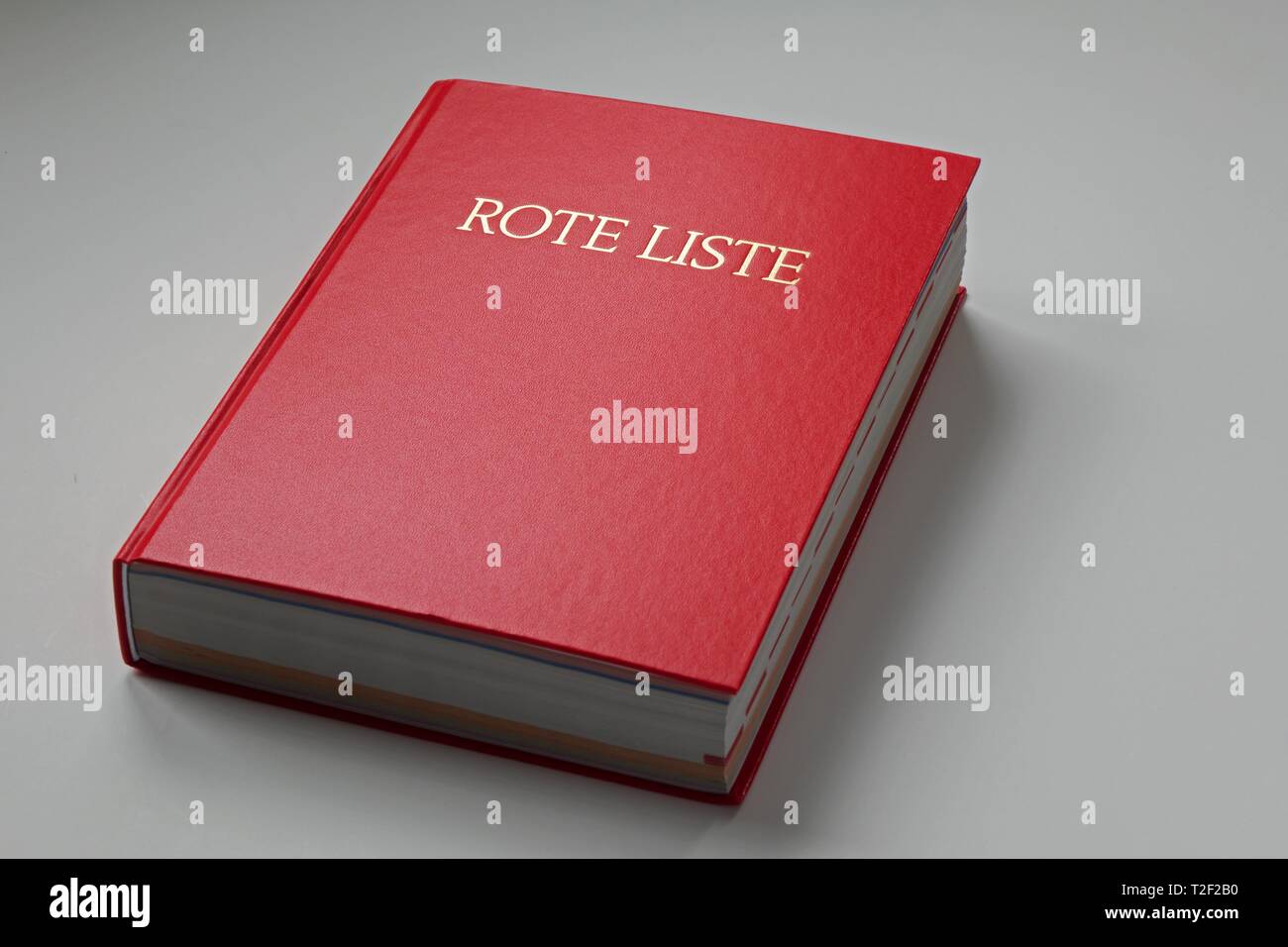 Book red list, directory of medications, Germany Stock Photo