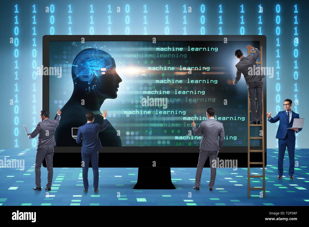 Cognitive computing and machine learning concept Stock Photo - Alamy