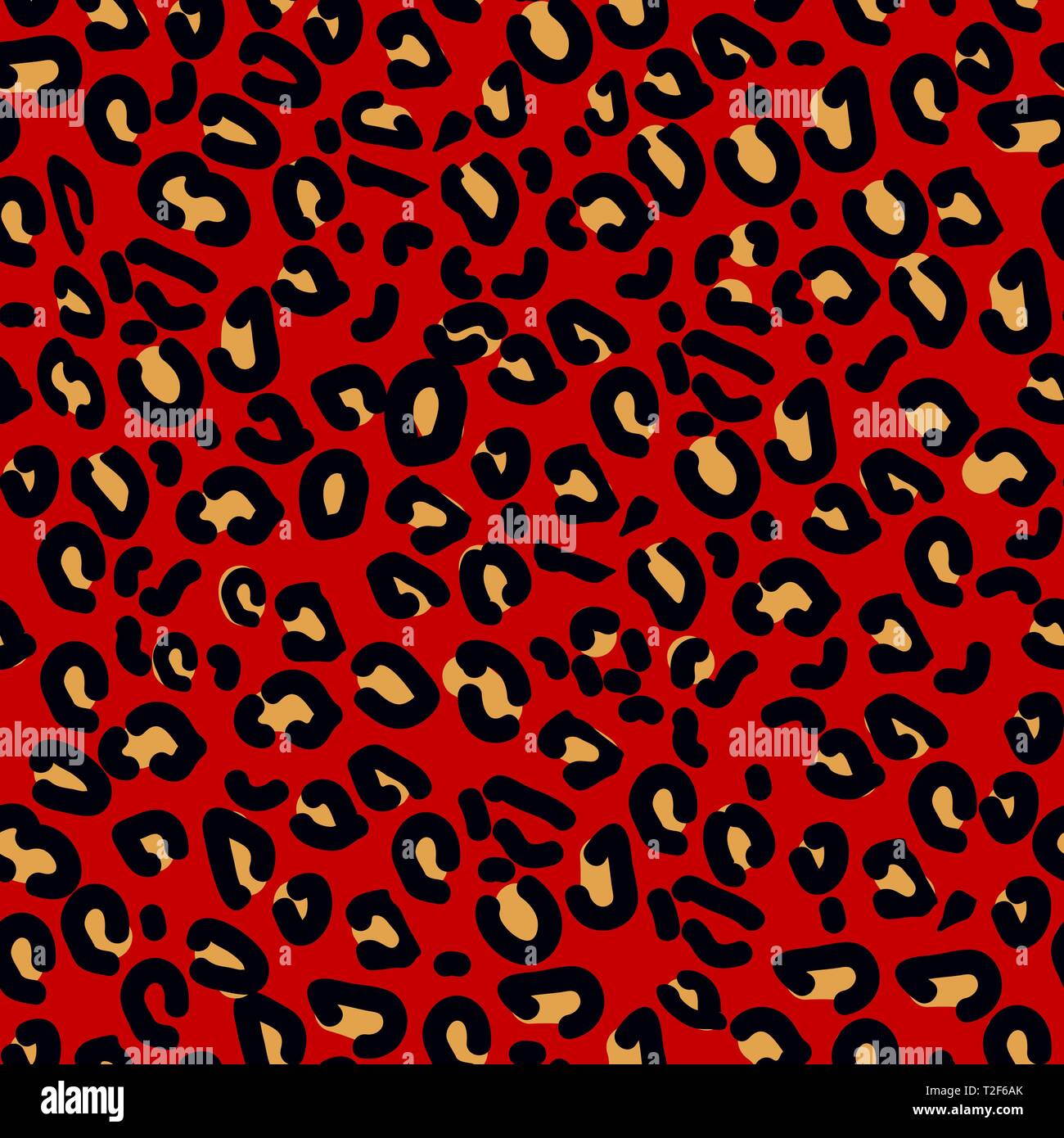 acoplador Oclusión heroína Red leopard seamless pattern. Animal print. Vector background eps10 Stock  Vector Image & Art - Alamy