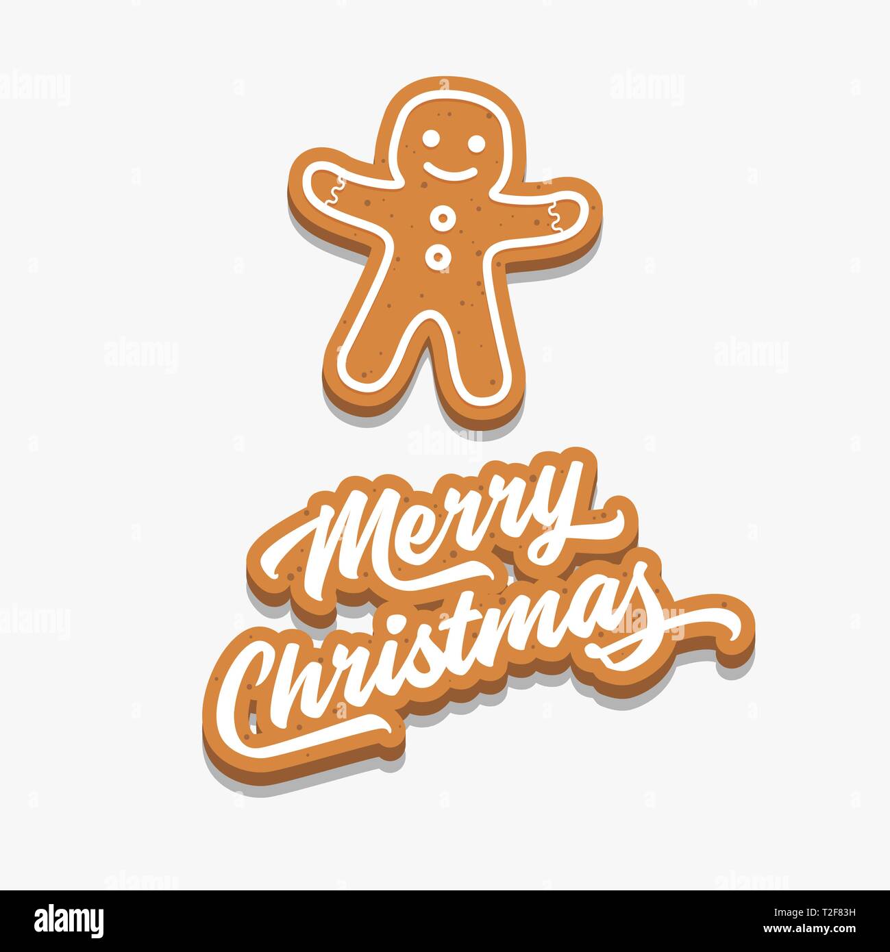 Gingerbread man cutout Stock Vector Images - Alamy