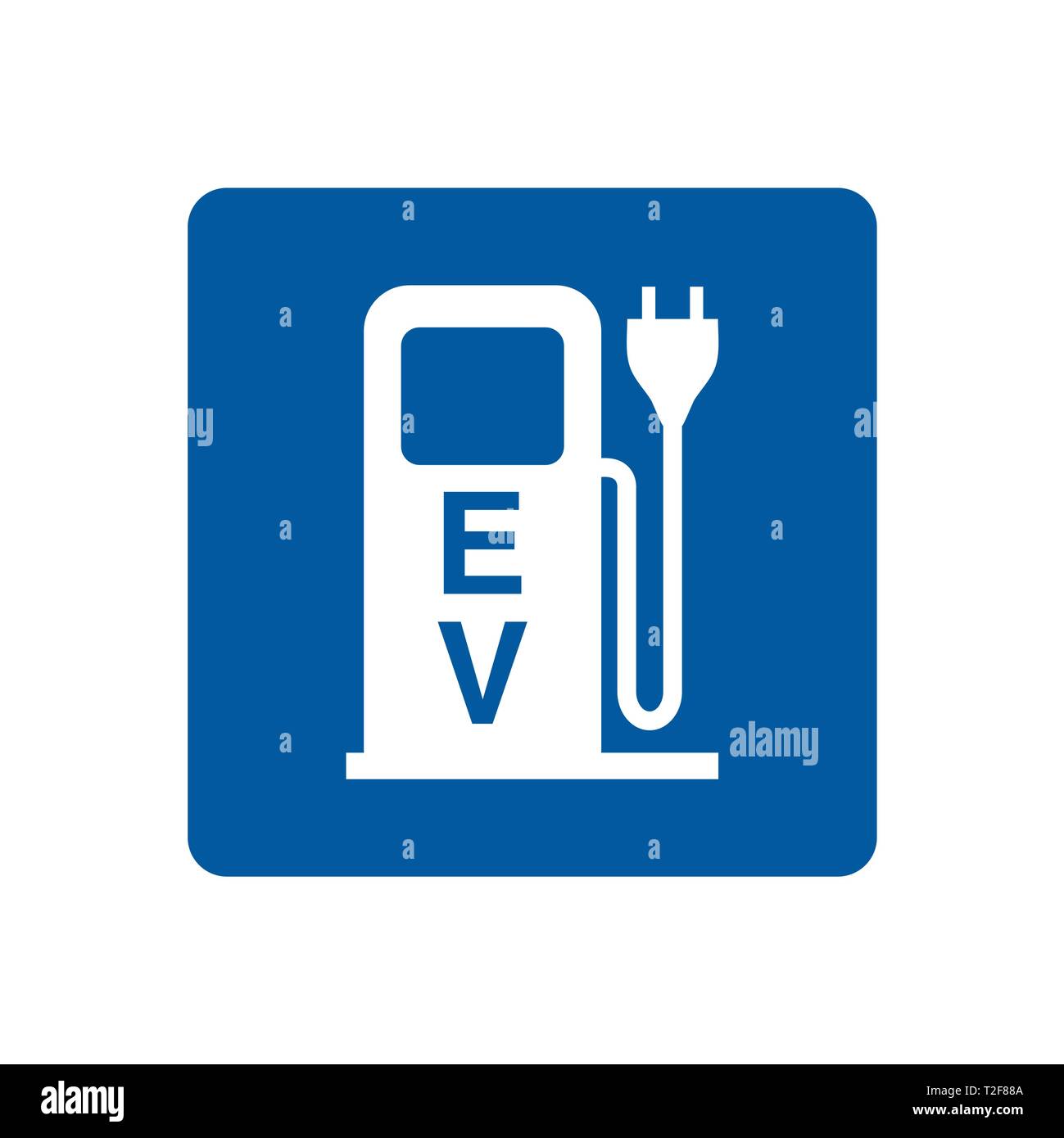 Ev charge street Stock Vector Images Alamy