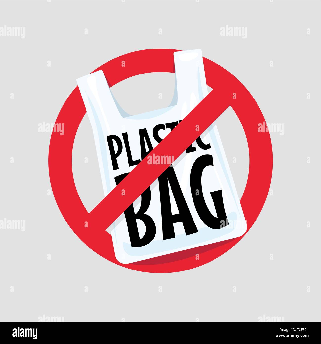 No Plastic Bag Concept Stock Vector Image & Art Alamy