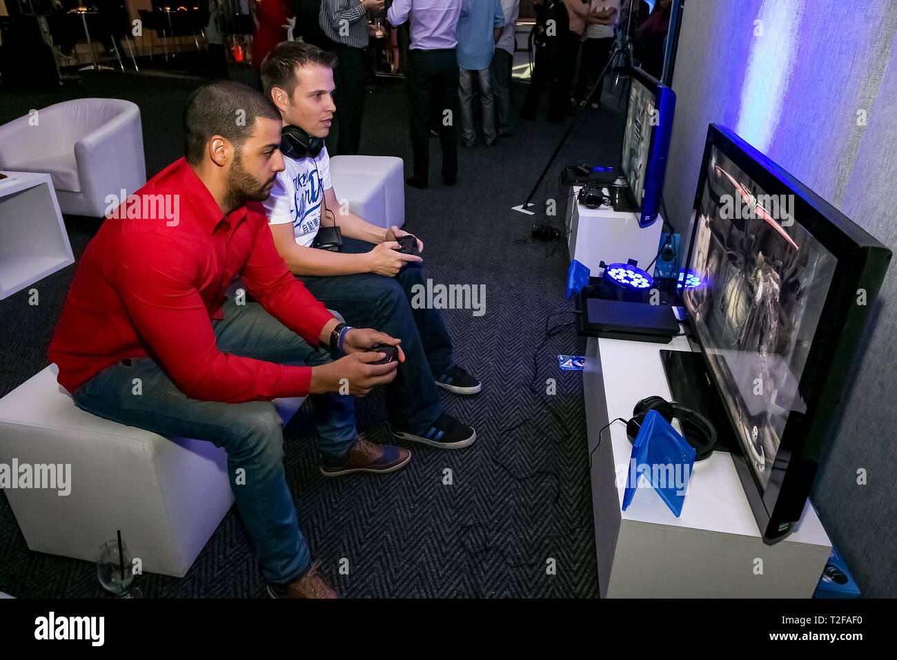 Johannesburg, South Africa December 10 2013 Gamers at Play Station