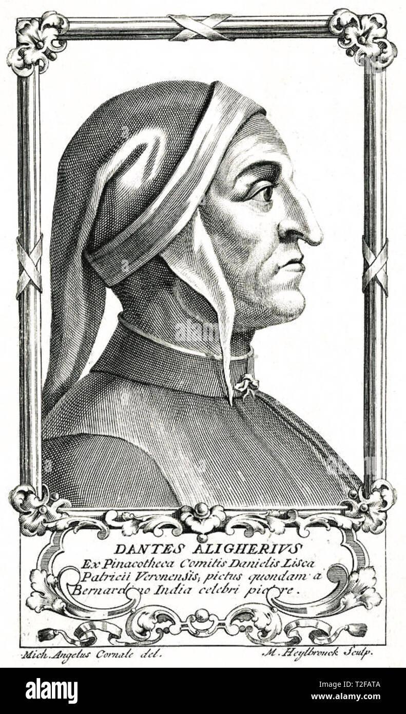 DANTE ALIGHIERI (c 1265-1321) Italian poet Stock Photo