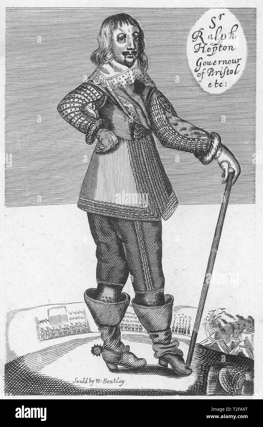 RALPH HOPTON (1596-1652) Royalist commander during the English Civil War Stock Photo
