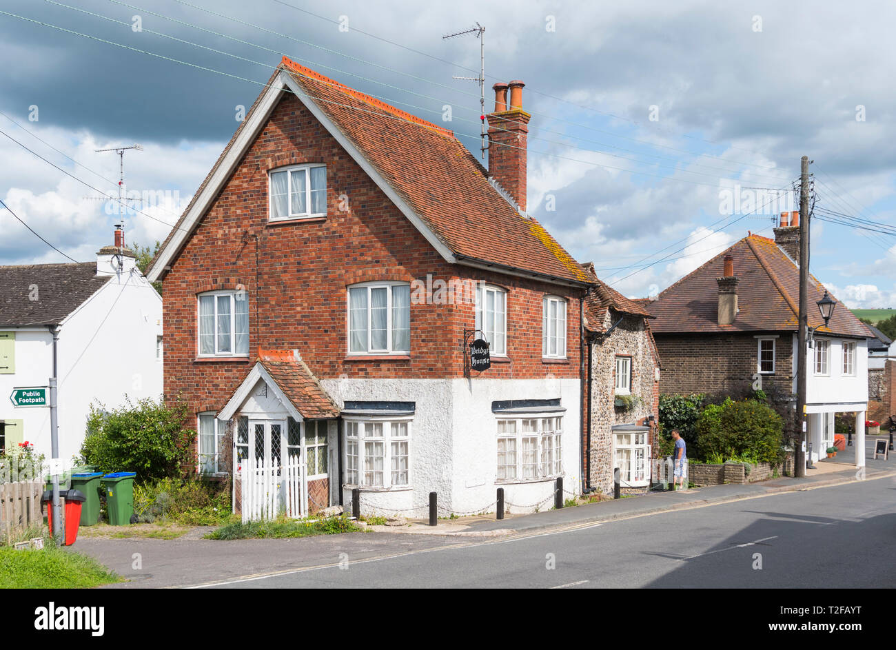 Bridge House next to the bridge over the river in Upper Beeding, West