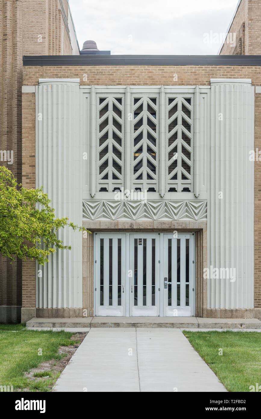 American style of architecture chicago school hires stock photography