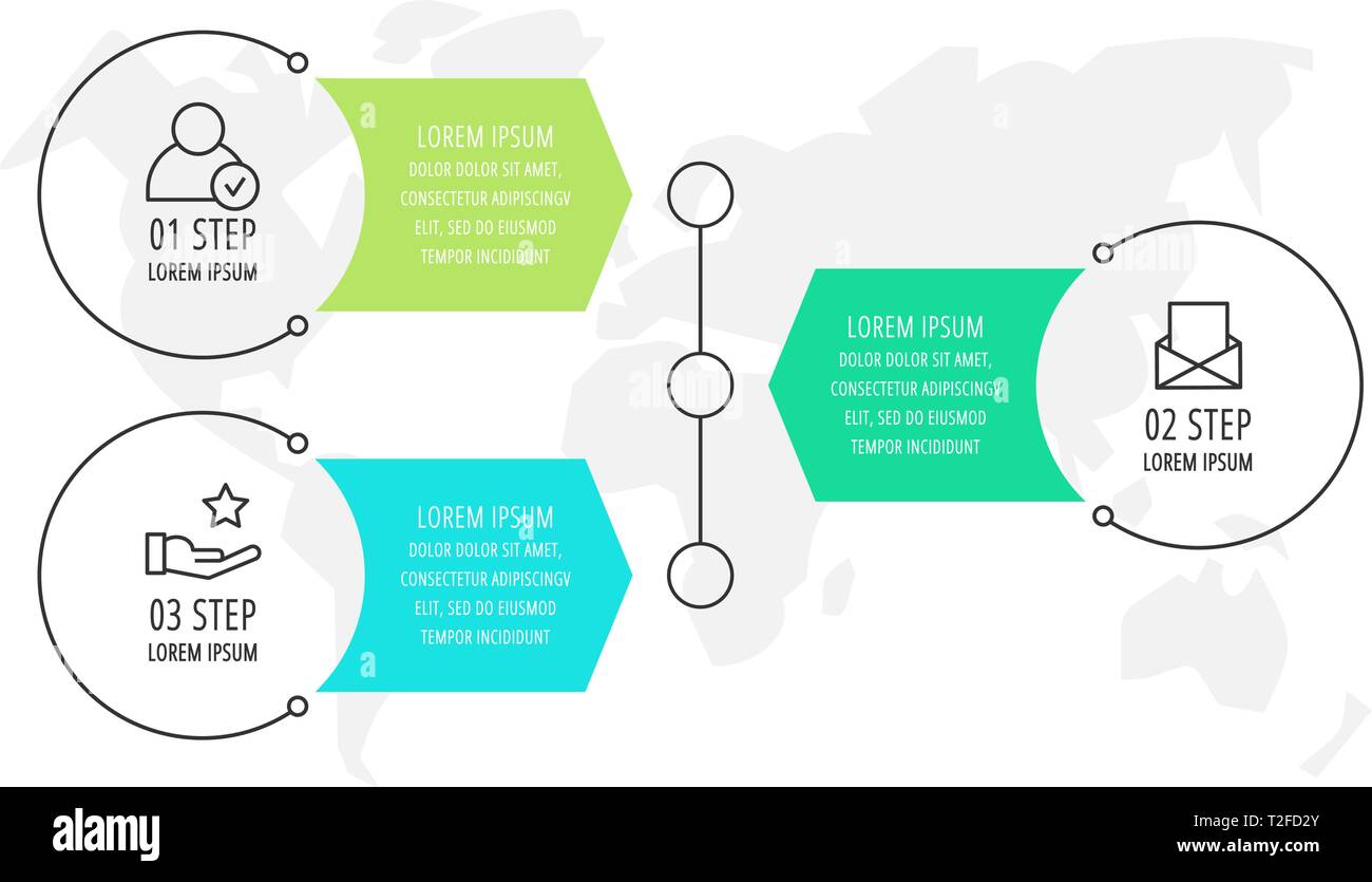 Modern vector flat illustration. Infographic circles template with ...